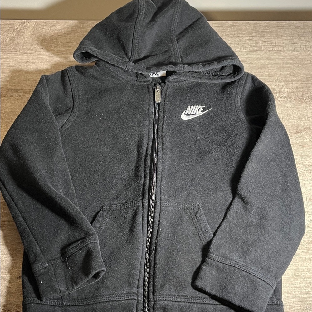 Nike Kids Black Zip-Up Hoodie
